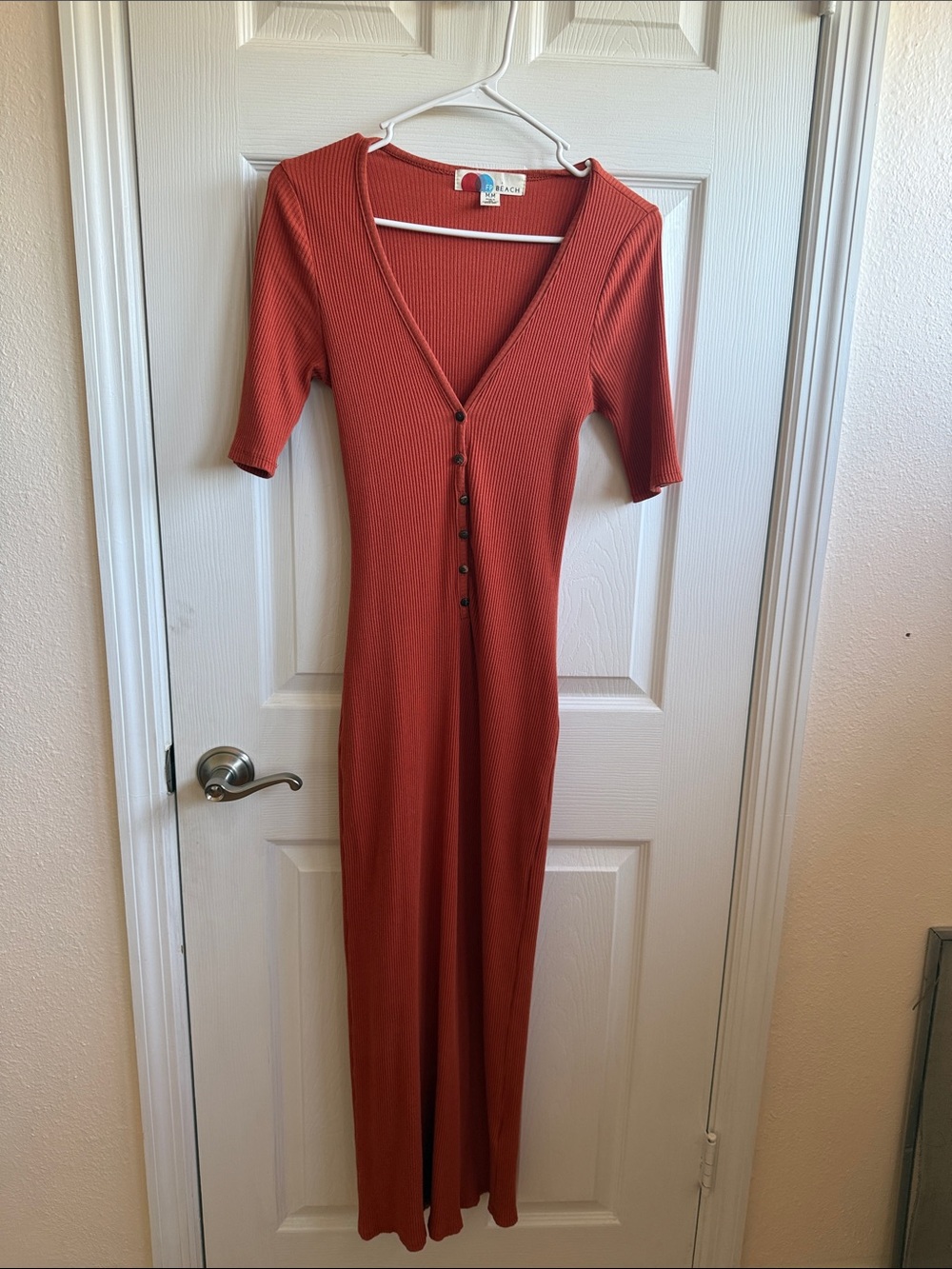 Free People Beach Ribbed Midi Dress